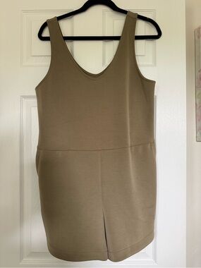 a new day Olive Scoop Neck Romper with pockets